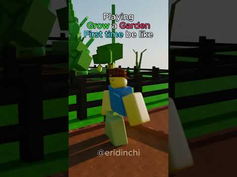 Grow a garden first time experience be like #roblox #robloxanimation #growagarden