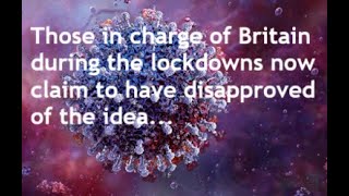 Boris Johnson and England’s chief medical officer both disapproved of the COVID-19 lockdowns…