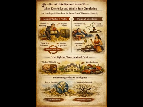 🕉️ Karmic Intelligence Lesson 33:  When Knowledge and Wealth Stop Circulating