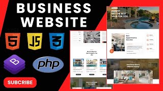 How To Make Responsive Business Website using HTML CSS & JavaScript || Multiple Pages Website