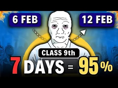 🔥 Class 9 – 7 Day Study Challenge | Do or Die Mission