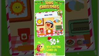 Apples & Bananas Christmas, Fun Phonics #kidslearningapp #fungames #shorts
