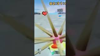 Attacking a CPU with Spikes | Kirby Air Ride