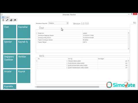Simovate - Çıktı Ekranı