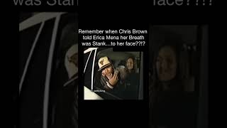 When Chris Brown Didn’t Hold Back and Told Erica Mena Her Breath Stank! #chrisbrown #shorts