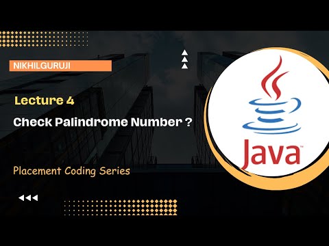 Check Number is Palindrome Number or Not in JAVA (Hindi) | NikhilGuruji