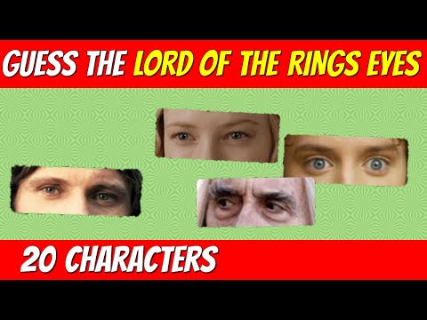 Guess the LORD OF THE RINGS CHARACTER from EYES | Movie quiz challenge