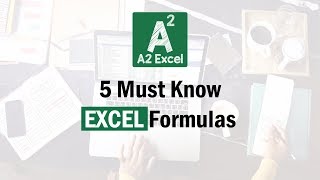 5 Must-Know Formulas in Excel (These will get you a job!)