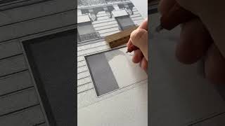 Architectural drawings with pointillism by artist casaltaxavier on IG #architect #architecture #art