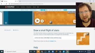 Robomind 3: Draw a Small Flight of Stairs