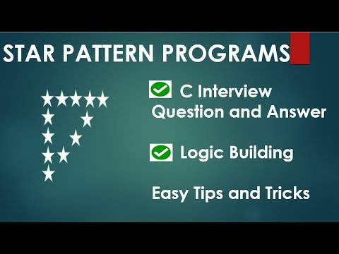 Hollow Star Pattern programs in C in Hindi | C Interview Questions and Answers