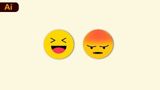 Emoji Illustration art | Draw a flat design | Vector art | flat design #shorts #vectorart #art