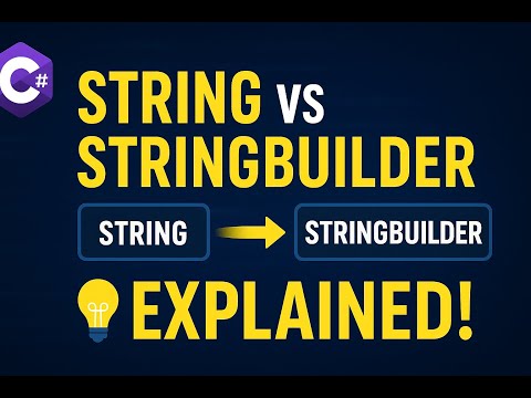 C# String vs StringBuilder  Performance & Memory Explained ✅