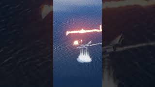 Fighter Jet Missile Strike! Explosive footage over the water!