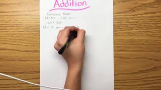 Addition Method: Concrete Model