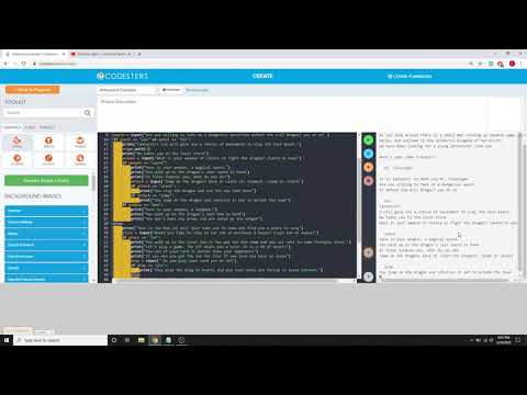 Adventure Game Model (Codesters/Python)