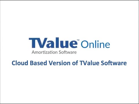TValue Online- Cloud Version of TValue Software