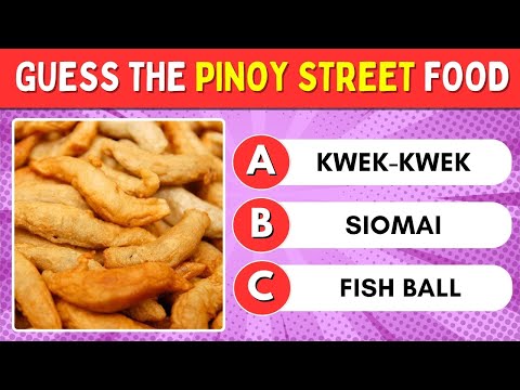 Guess the Filipino STREET FOOD | Can You Name Them All?