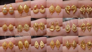 1 Gram Gold Earrings Designs | Gold Earrings Tops Designs For Daily Use | Daily Wear Gold Earrings