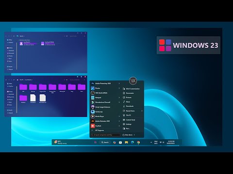 Windows 11 Convert To Windows 23 - New Explorer | New Start Menu | New Theme | Tutorial Video