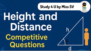 "Competitive Exam Hack: Height & Distance Made Easy | By Miss SV