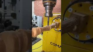 Machining robot equipped with our new turning accessory Part 2 #sprutcamrobot #cadcam #brazil #wood