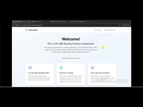 Website Bug Testing (QIA Germany's Task)