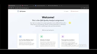 Website Bug Testing (QIA Germany's Task)