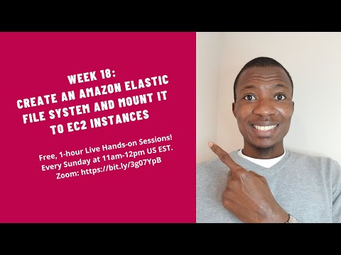 Week 18 - Create Amazon Elastic File System and mount to EC2 Instances