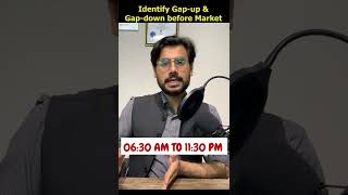 How to Identify Gap Up or Gap Down | SGX NIFTY 50 Futures | #rishimoney #shorts #stockmarket