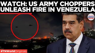 Explosive Footage: US Military AH-64 Apaches Strike Venezuelan Fort Tiuna in Caracas|Times Now World