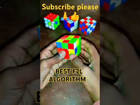 RUBBIKS CUBE BEST F2L ALGORITHM #shorts#shortvideo  #rubickscube 💯