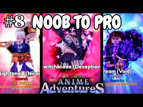 My First Unique! | Anime Adventures Noob To Pro! (EP 8)