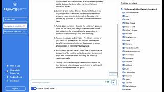 PrivateGPT Multi-Chat History Demo