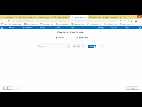 How to create a new stock item