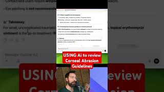 AI Doctor Reveals NEW Corneal Abrasion Treatment Guidelines!