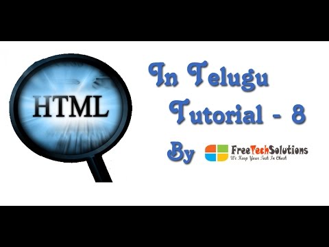 HTML Images in Telugu - Tutorial 8