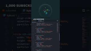 Animated glass ball particles CSS#css #html #hacker