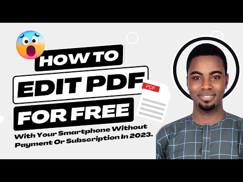 How To Edit Any PDF Document For FREE With Your Smartphone Without Payment Or Subscription In 2023.