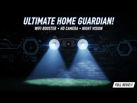 I Smart Home Security Flood Light Review – WiFi Booster + Camera + Night Vision in One