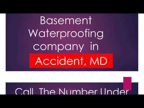 Accident MD Basement Waterproofing  Company   443-738-4943