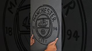 Manchester City logo two hands drawing #manchestercity #mancity #premierleague #city #theblues #art