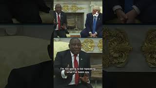 South African president refutes Trump’s claim of white genocide