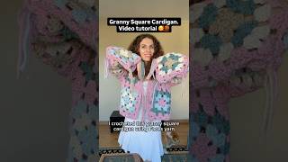 Granny Square Cardiga - video tutorial 🧶🥰🌸