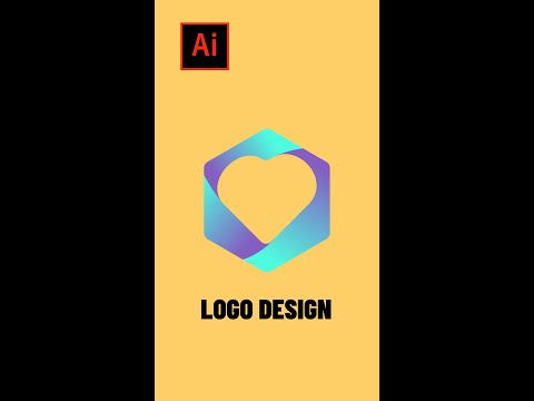 How to Create Heart Logo in Illustrator | Illustrator Tutorial #shorts #illustratorlogo #logodesign