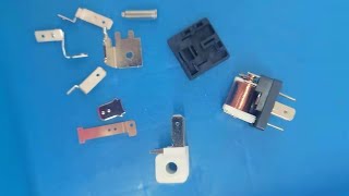 How to make relay, semi automatic assembly machine production line for auto relay.