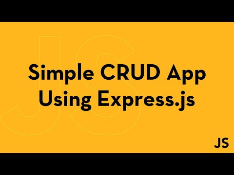 Simple CRUD App using express.js