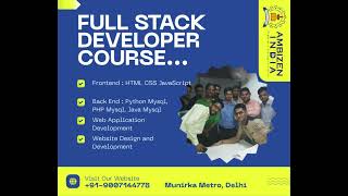 Full Stack Web Development Training  Internship  Placement Munirka Delhi India | Call 9007144778