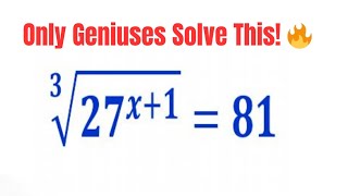 Can You Solve This Tricky Exponential Equation? | Genius Math Explained