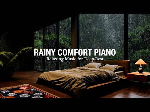 Cozy Bedroom with Soft Rain Piano—Fall Asleep Instantly & Relieve Stress,Anxiety